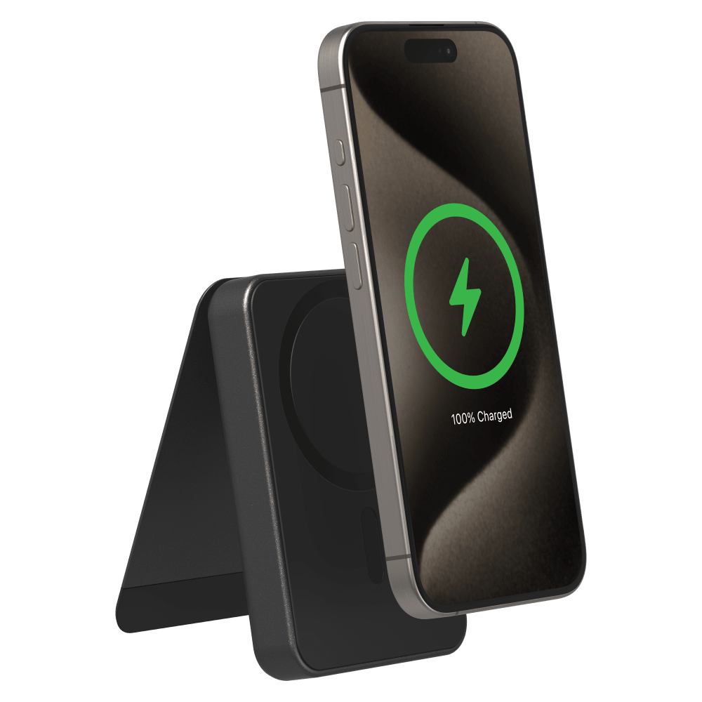 mophie Snap Plus Qi2 Universal Portable Battery with Stand 5,000 mAH