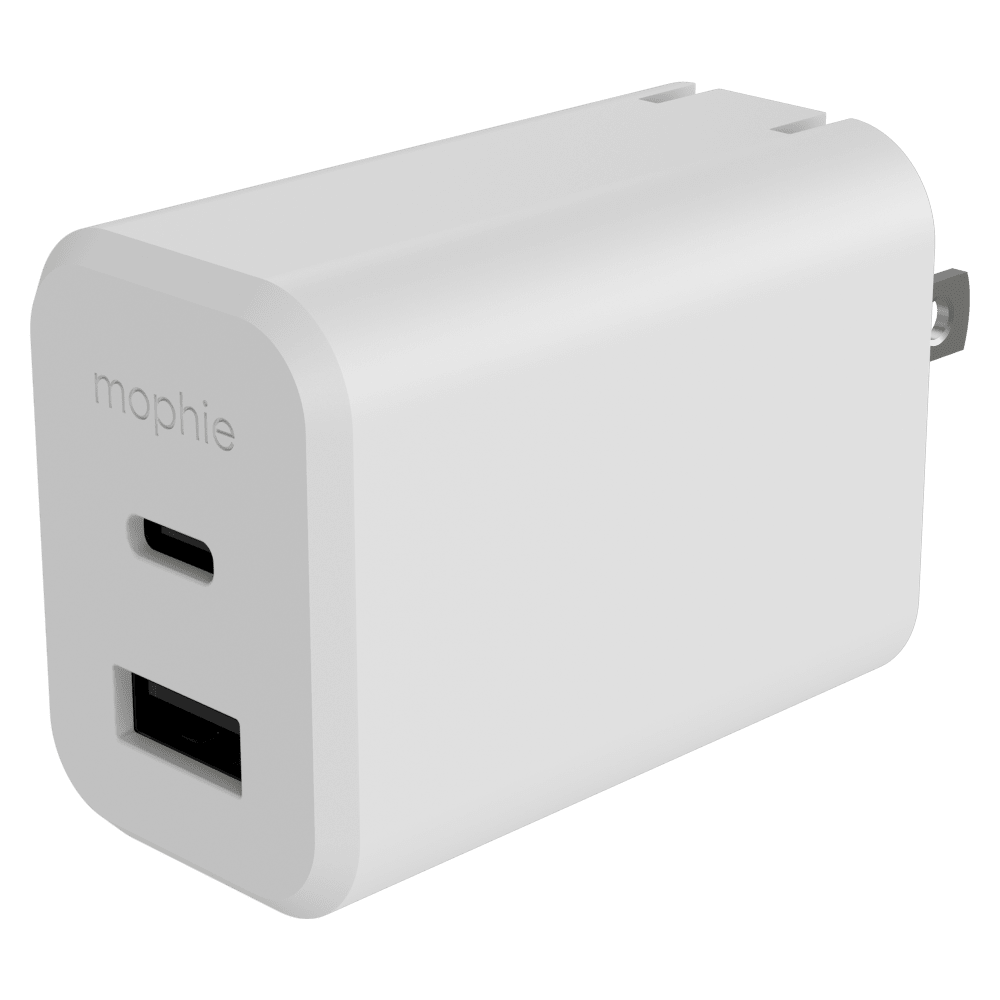 mophie 42W GaN Dual Port USB C and USB A Wall Charger