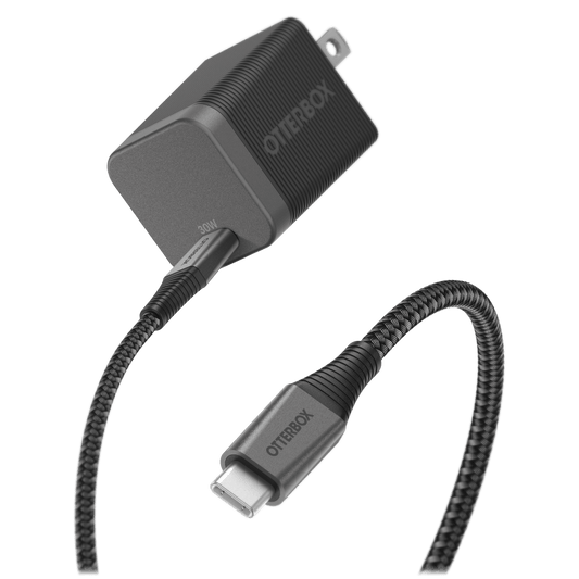 OtterBox Premium Pro USB C to USB C Wall Charging Kit 30W