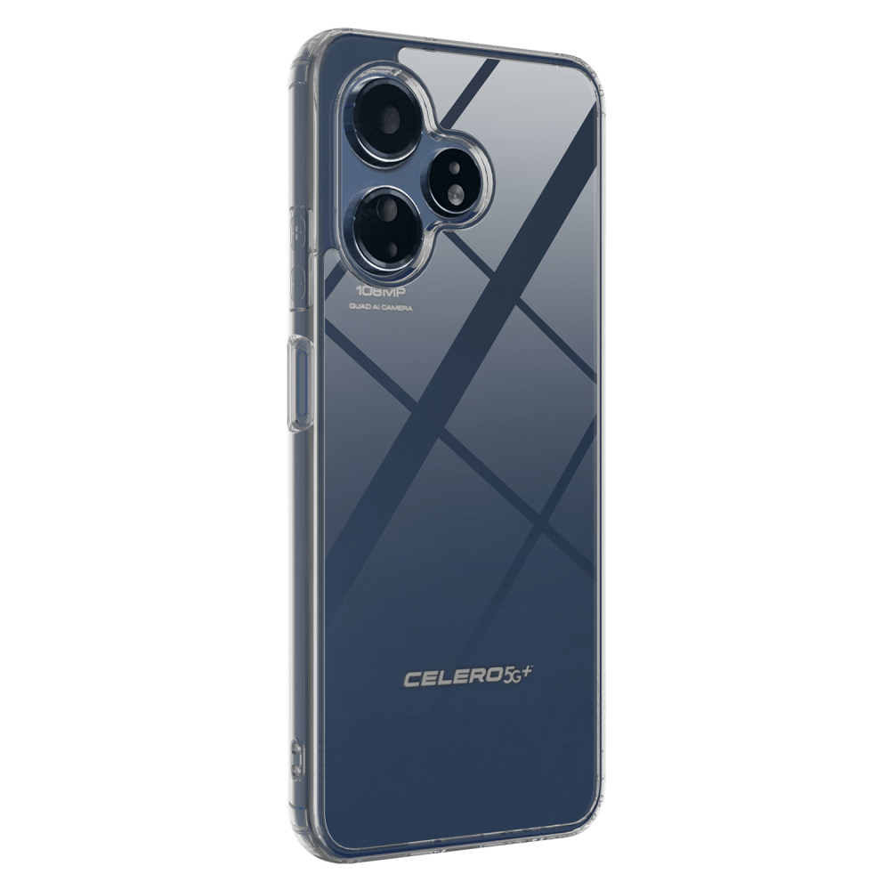 AMPD TPU / Acrylic Crystal Clear Case with Black Bumper for Celero 5G Plus (Gen 3)