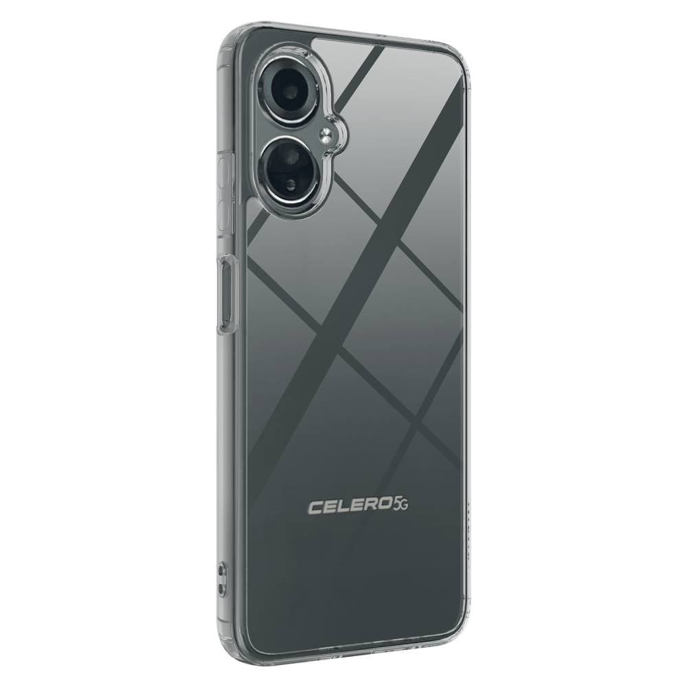 AMPD TPU / Acrylic Crystal Clear Case with Black Bumper for Celero 5G (Gen 3)