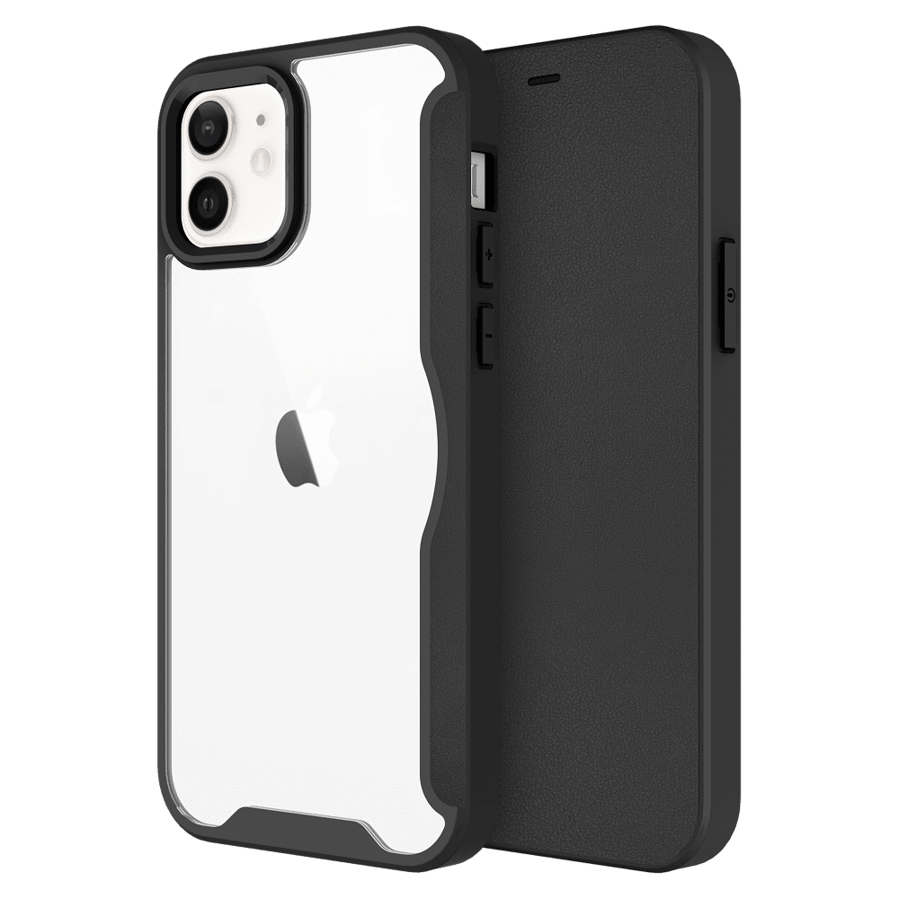 AMPD TPU / Acrylic Flip Wallet Case for Apple iPhone 12