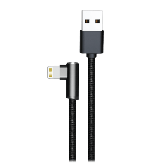 AMPD 90 Degree Gamer USB A to Apple Lightning Cable