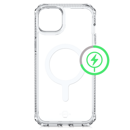 ITSkins Hybrid_R Clear MagSafe Case for Apple iPhone 15 / iPhone 14 / iPhone 13