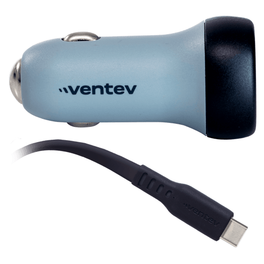 Ventev 30W ULTRAFAST USB C Universal Car Charger and USB C to USB C Cable