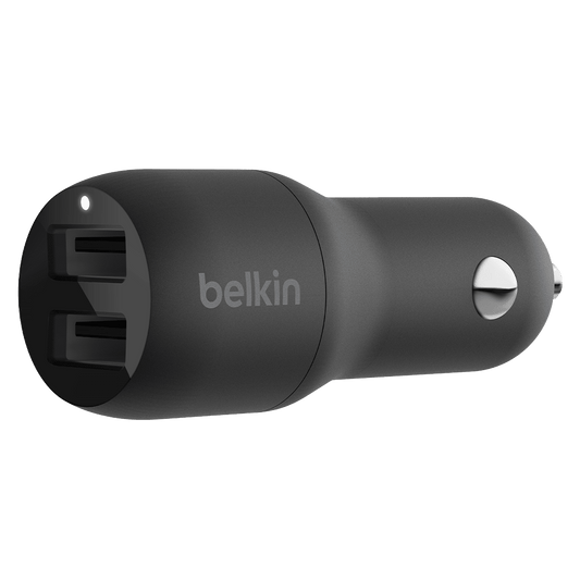 Belkin Dual Port USB A Car Charger 24W