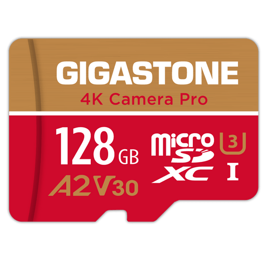 Gigastone MicroSD A2 V30 Memory Card 128GB