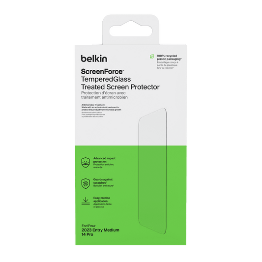 Belkin Glass Screen Protector with EZ Tray for Apple iPhone 15 / iPhone 16