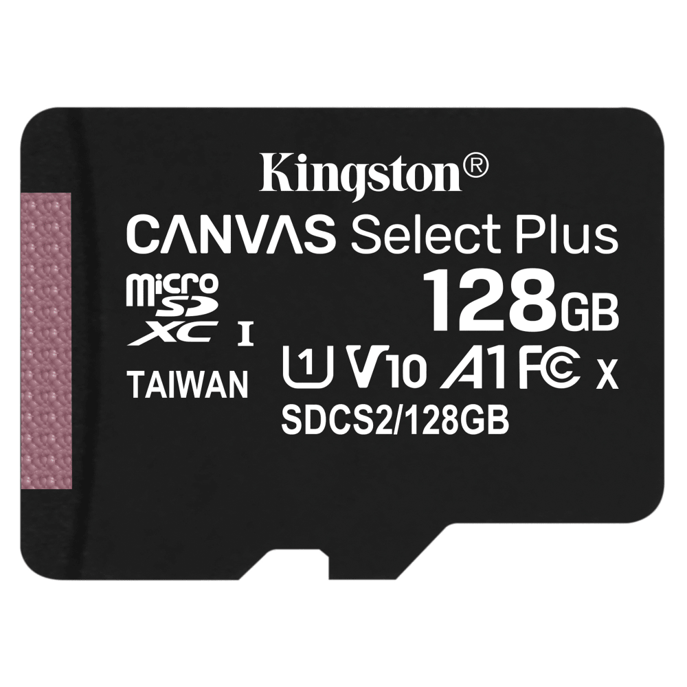 Kingston microSDXC Canvas Select Plus 128GB Memory Card and Adapter