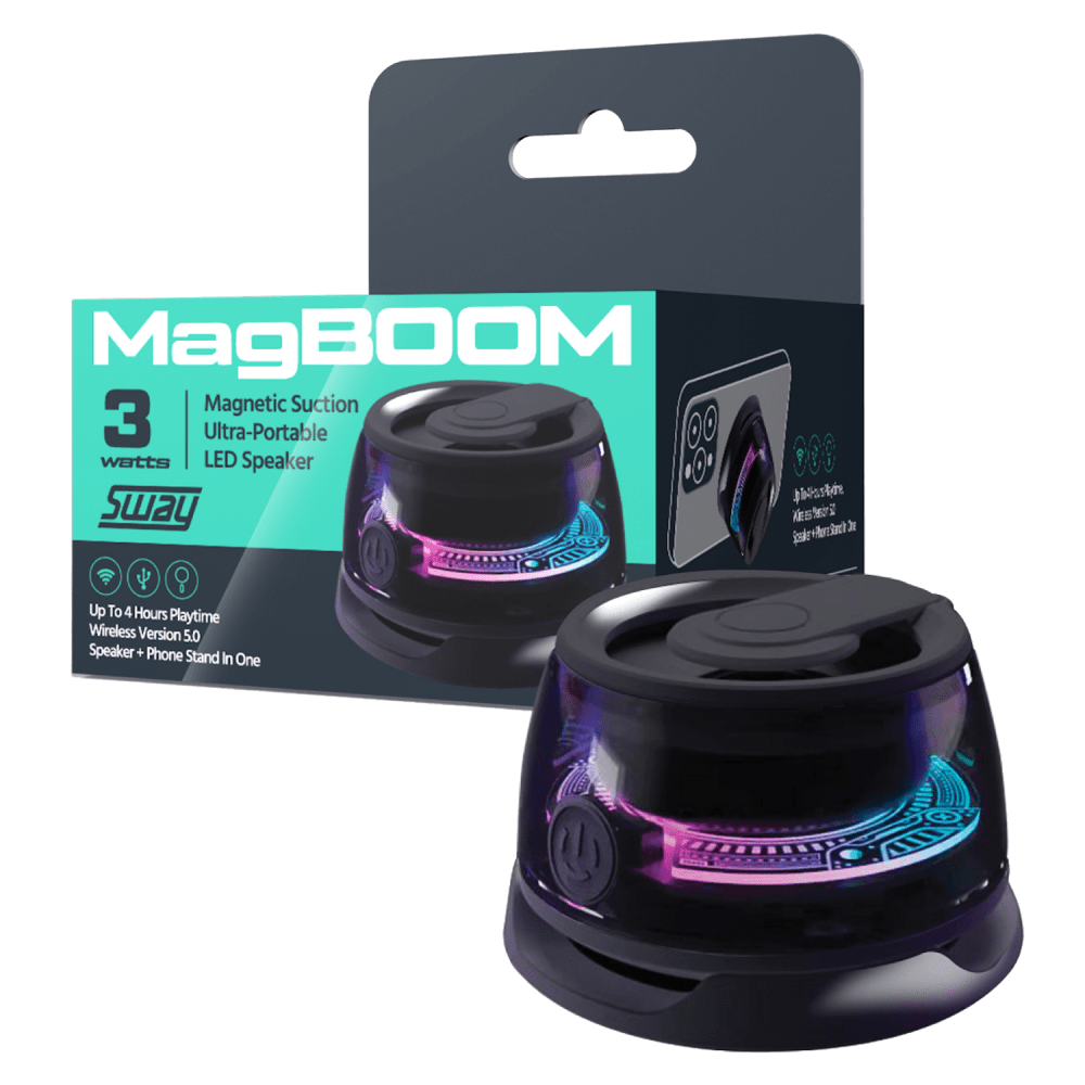 Sway MagBoom LED Magnetic Bluetooth Speaker