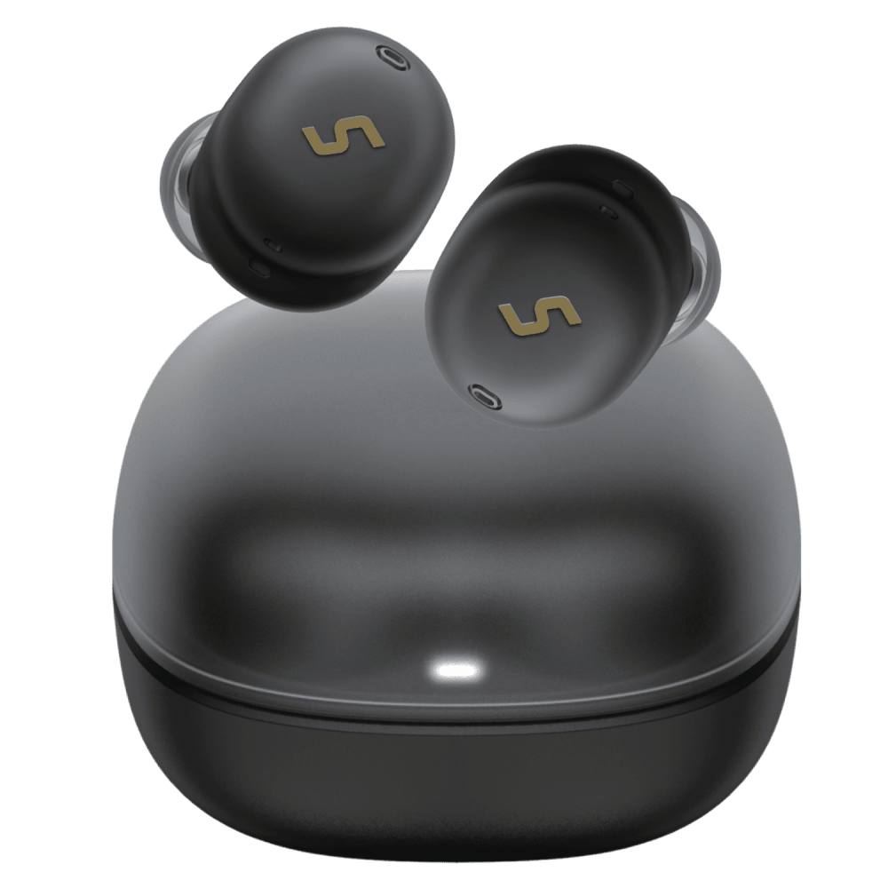 Sway Comfort Fit Ultra Portable True Wireless Headphones with Power Go Charging Case