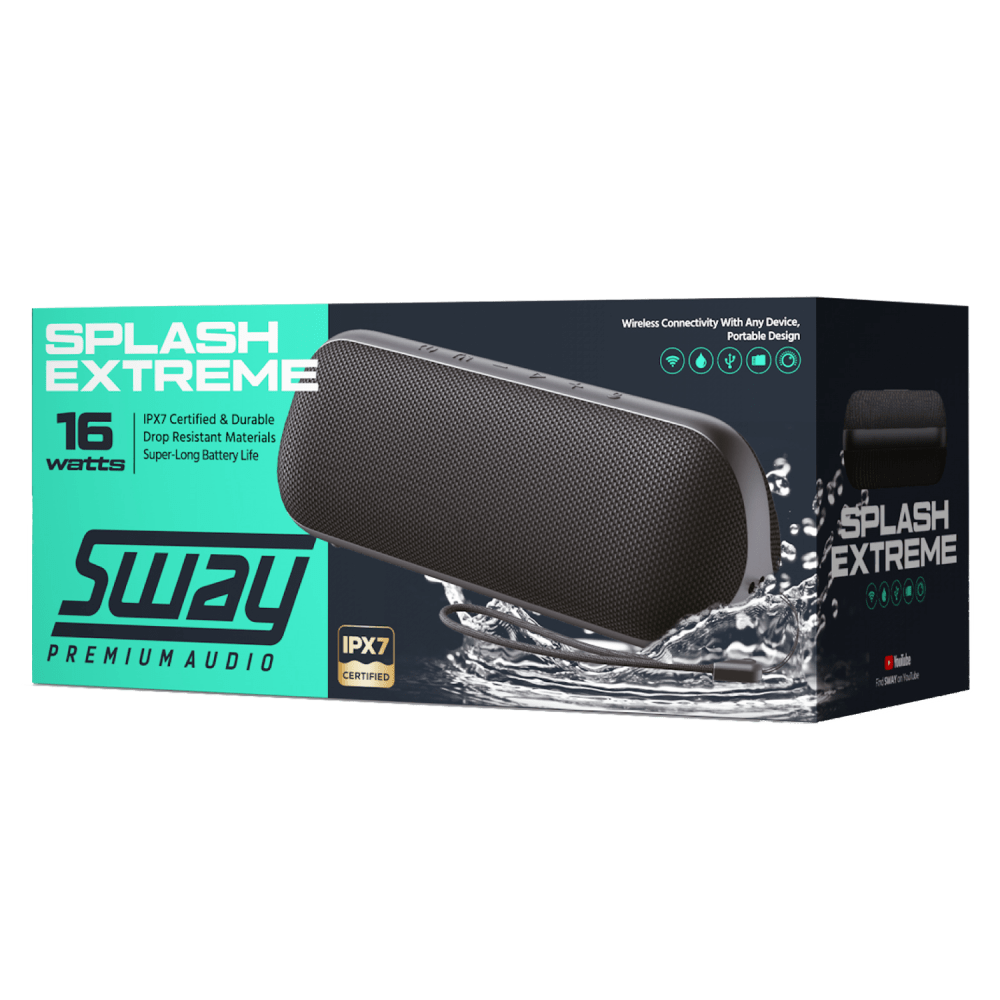 Sway Splash Extreme Waterproof Bluetooth Speaker