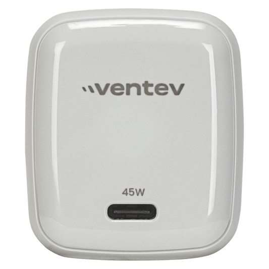 Ventev ULTRAFAST GaN Mini 45W Wall Charger and 5A USB C to USB C Cable