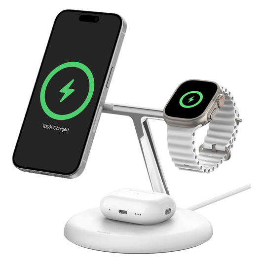 Belkin Boost Charge Pro 3 in 1 Wireless Charging Stand with Qi2